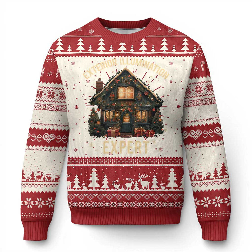 Exterior Illumination Expert Ugly Christmas Sweater Cozy Xmas Jumpers Gifts For Mom