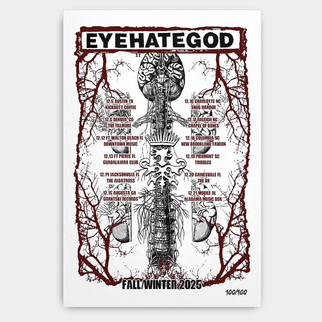 Eyehategod Merch EHG Fall Winter 2025 Tour Poster EYEHATEGOD Wall Art For Living Room Eyehategod Merch EHG Fall Winter 2025 Tour Poster EYEHATEGOD Wall Art For Living Room