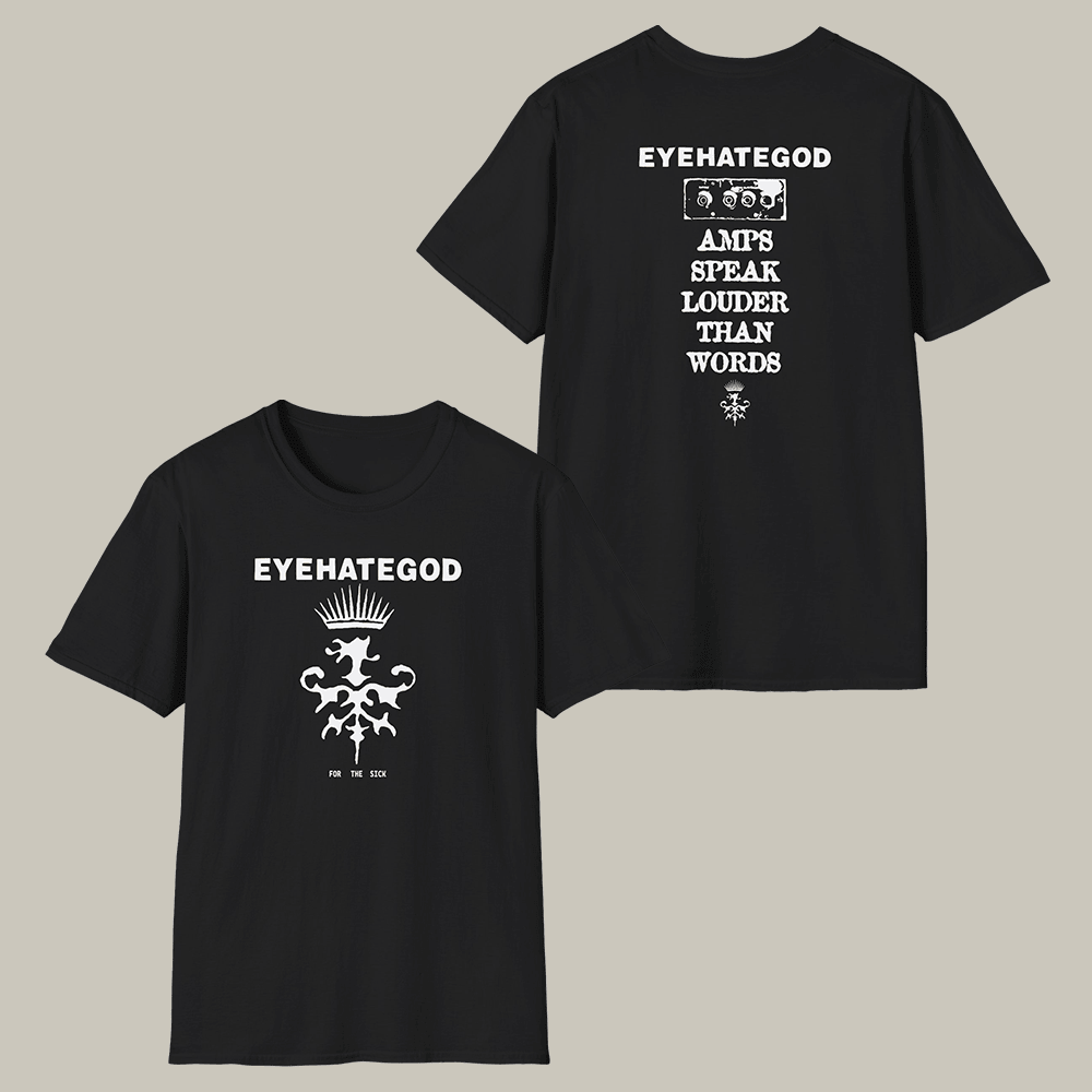 Eyehategod Phoenix Logo T-Shirt Apms Speak Louder Than Words Shirt Eyehategod Band Merch