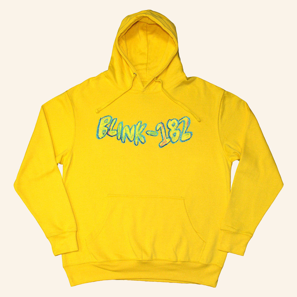 Eyesore Merch Blink 182 Crayon Yellow Hoodie Gifts For Friends Eyesore Merch Blink 182 Crayon Yellow Hoodie Gifts For Friends