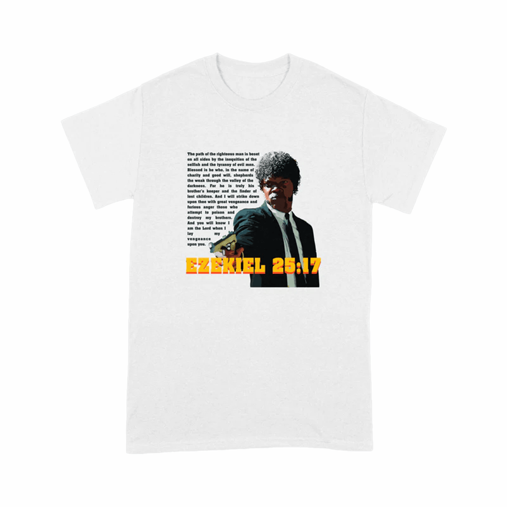 Ezekiel 25 17 Jules Winnfield T-Shirt Pulp Fiction Lover Shirt Best Present For Friends