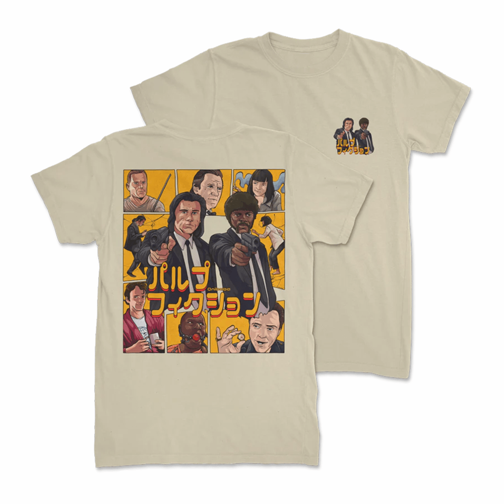 Ezekiel 25 17 Pulp Fiction T-Shirt Japanese Movie Poster Shirt Pulp Fiction Fans Gift