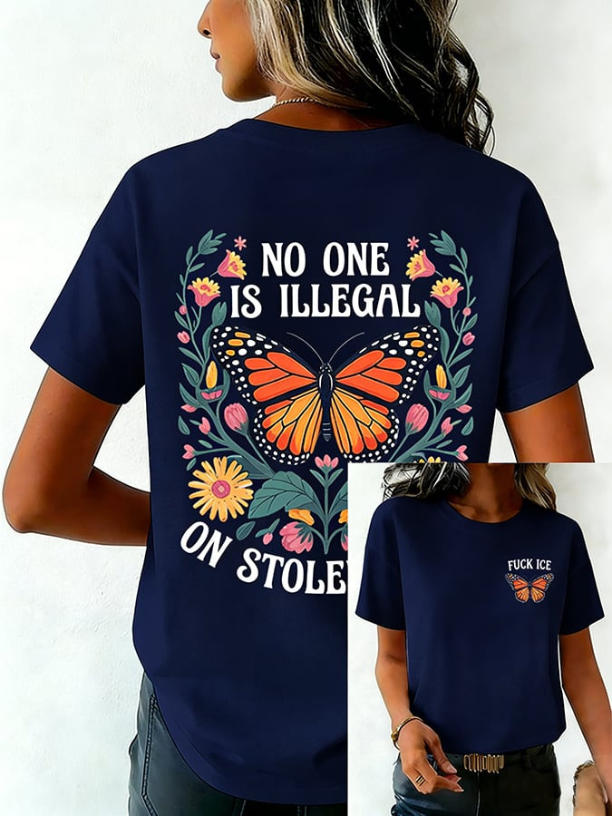 F ICE No One Is Illegal On Stolen Land Shirt Minnesota Strong T-Shirt Minneapolis Resist Apparel