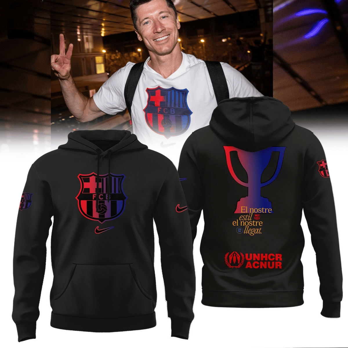 F.C Barcelona La Liga 2025 Champions Hoodie Unique Gifts For Soccer Fans