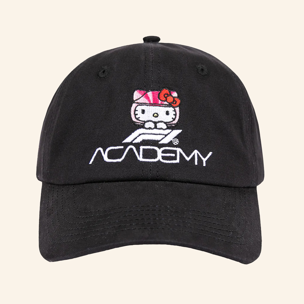 F1 Academy Hello Kitty Merch F1 Academy X Hello Kitty Embroidered Hat Gifts For Her F1 Academy Hello Kitty Merch F1 Academy X Hello Kitty Embroidered Hat Gifts For Her