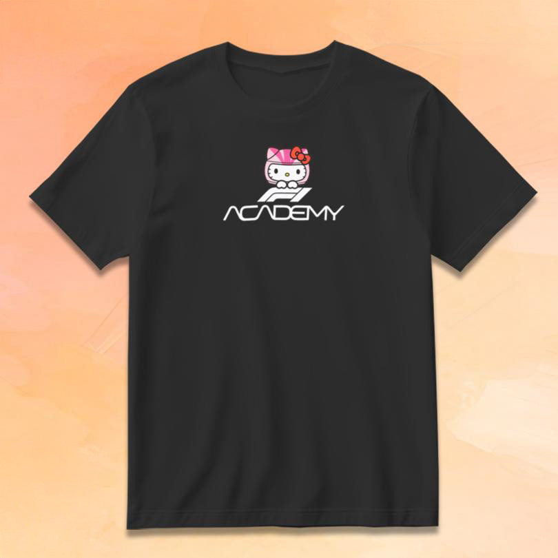 F1 Academy Hello Kitty Merch F1 Academy X Hello Kitty T-Shirt Gifts For Girlfriend