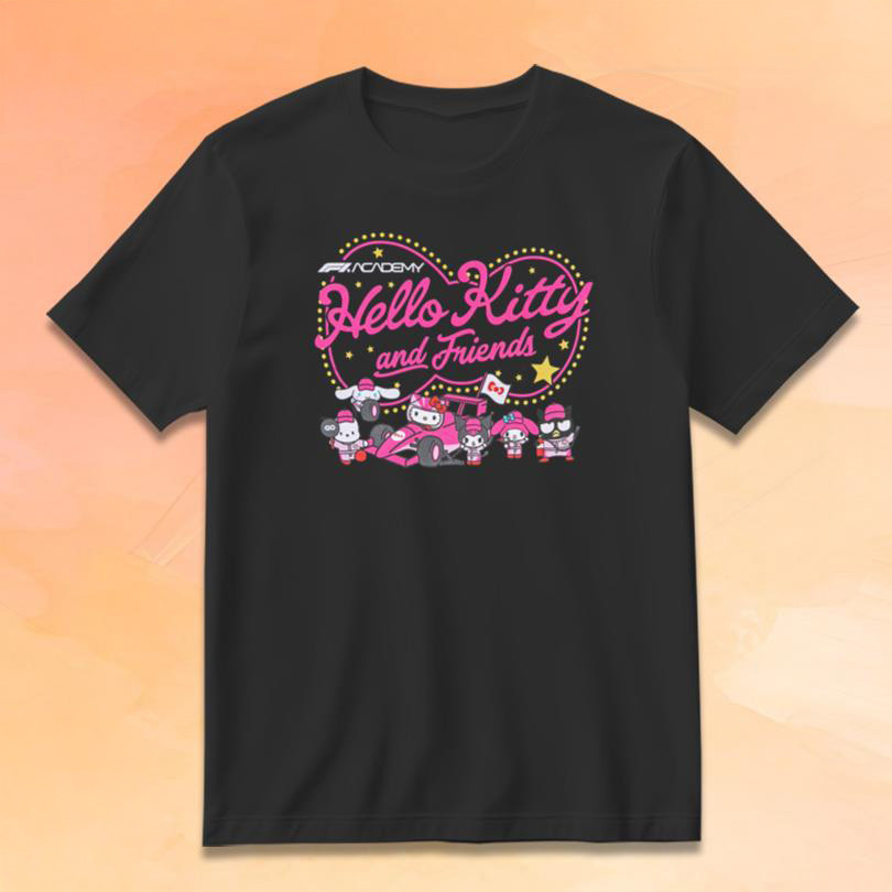 F1 Academy Hello Kitty Merch Hello Kitty And Friends T-Shirt Best Gifts For F1 Fans