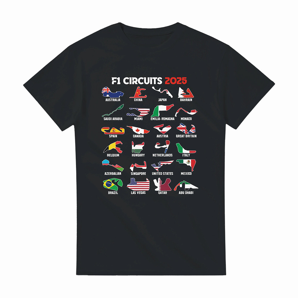 F1 Circuits V1 Formula 1 T-Shirt Miami Grand Prix 2026 Clothes Formula 1 Lover Present Idea