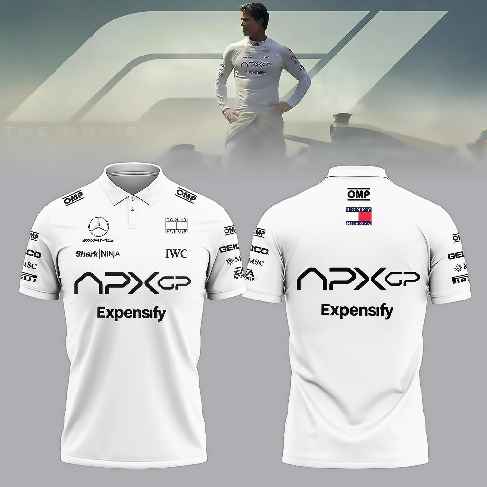 F1 The Movie 2025 APXGP Polo Shirt Gift Ideas For Husband