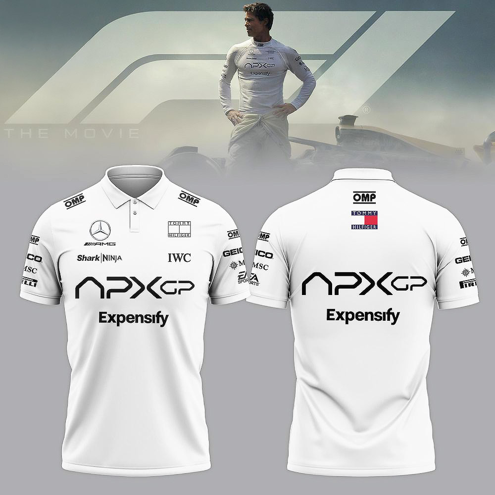 F1 The Movie 2025 APXGP Polo Shirt Gifts For Fans Mens