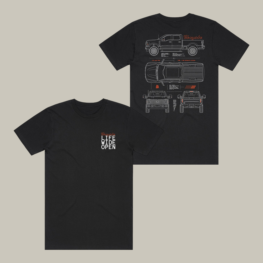 F350 Tech Spec CboysTV T-Shirt Life Wide Open Shirt CboysTV Lover Gift For Husband