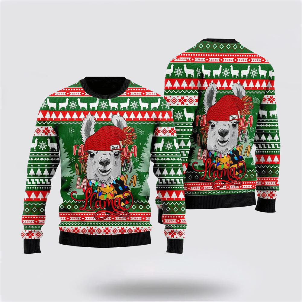 Fa La La La Llama Merry Ugly Christmas Sweater Best Christmas Gifts For Women 2024