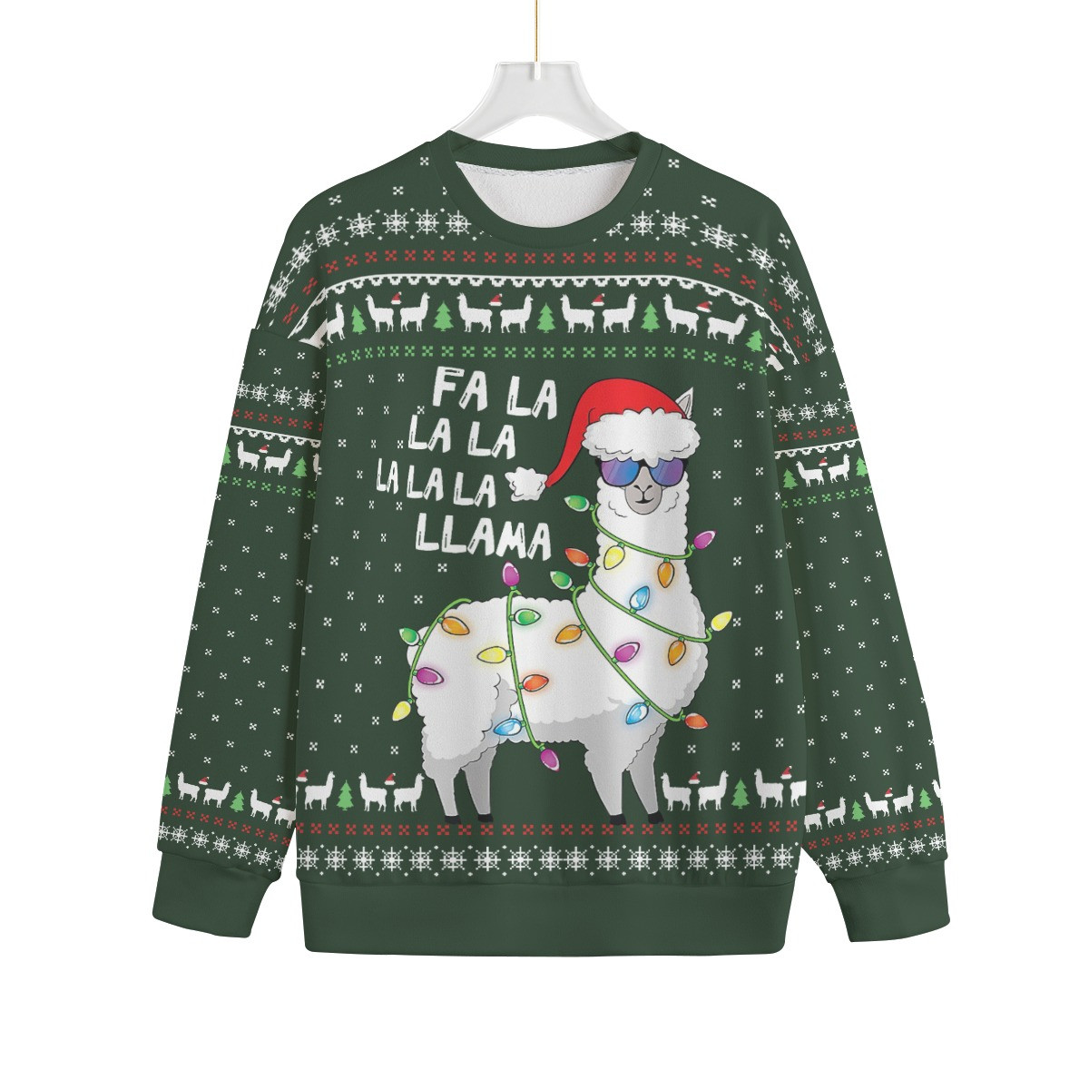 Fa La La Llama Plus Size Ugly Christmas Sweater Best Gift Idea for Christmas Enthusiasts