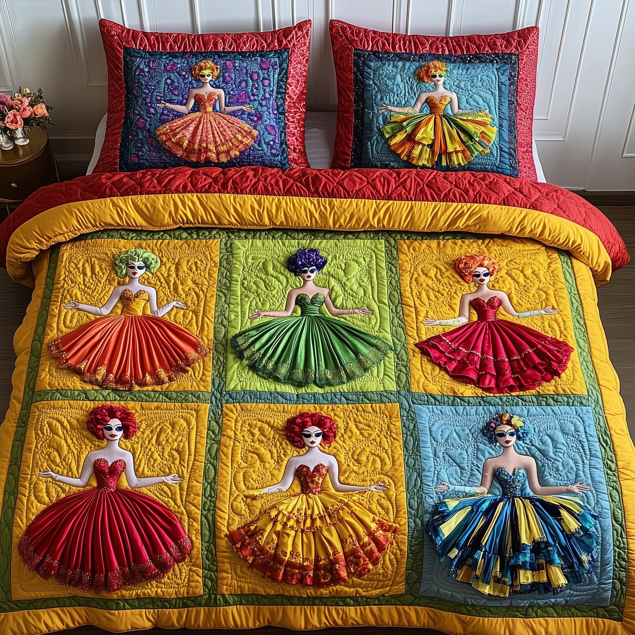 Fabulous Divas Quilted Bedding Set Duvet Cover Bedspread Meaningful Teacher Gifts