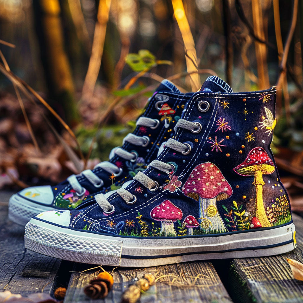 Faelight Steps Canvas High Tops Trendy Merch Design