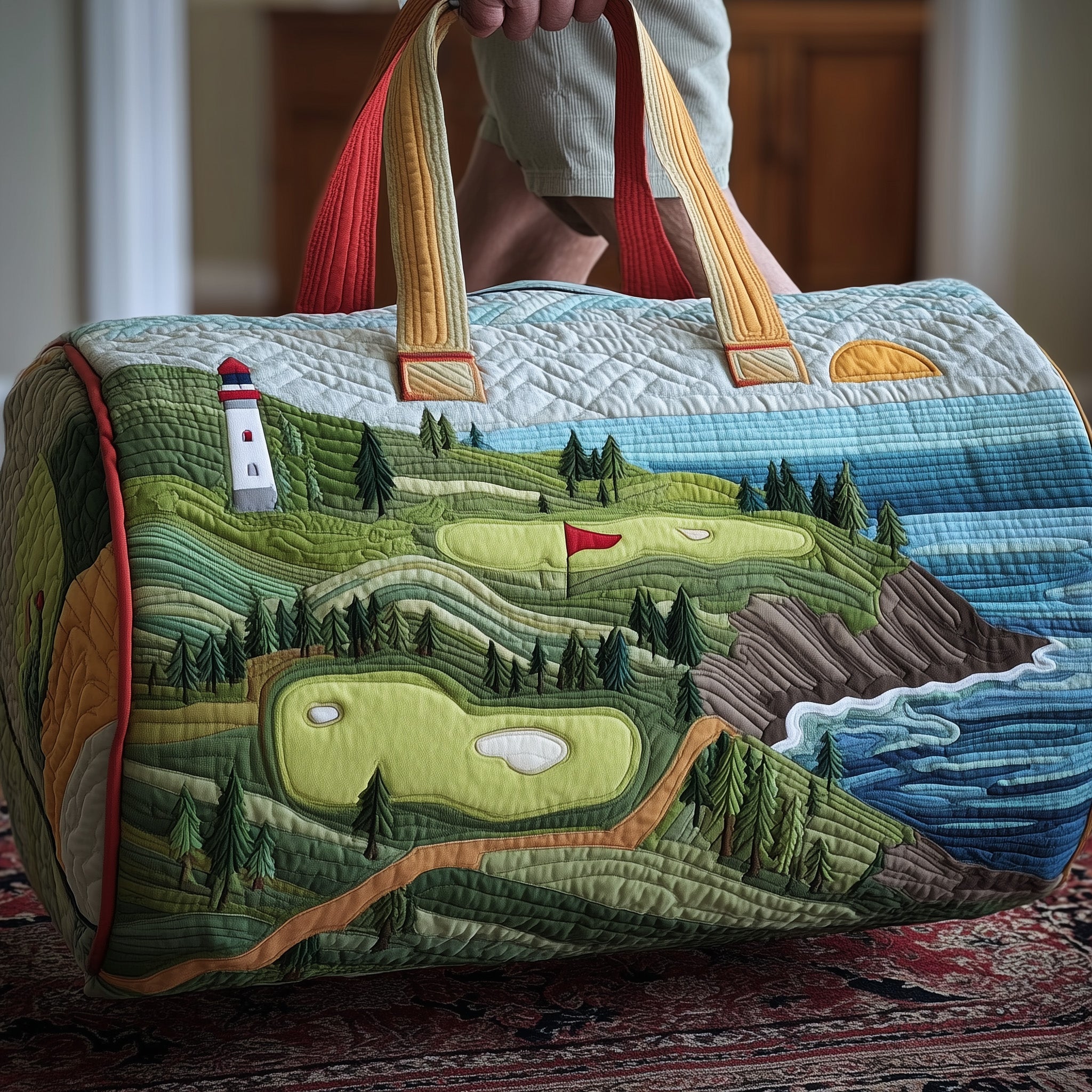 Fairway Dreams Quilted Duffle Bag Winter Season Must Have