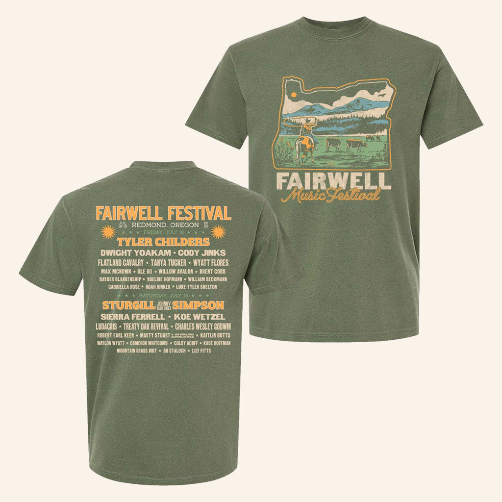 Fairwell Festival Merch 2025 Oregon T-Shirt Gift Ideas For Father