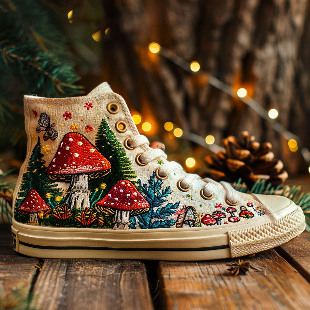 Fairy Glade Canvas High Tops Anniversary Merch Gift