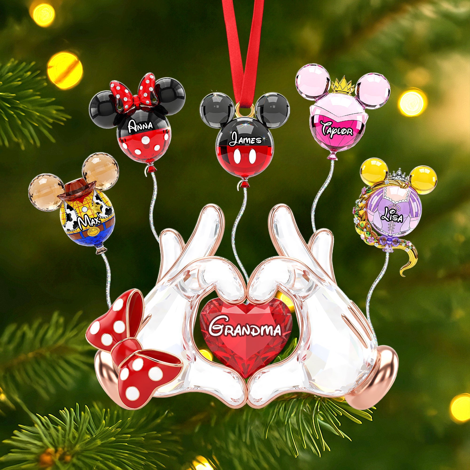 Fairytale Balloon Grandma Ornament - Personalized Gifts For Grandma - Xmas Ornament Gift Fairytale Balloon Grandma Ornament - Personalized Gifts For Grandma - Xmas Ornament Gift