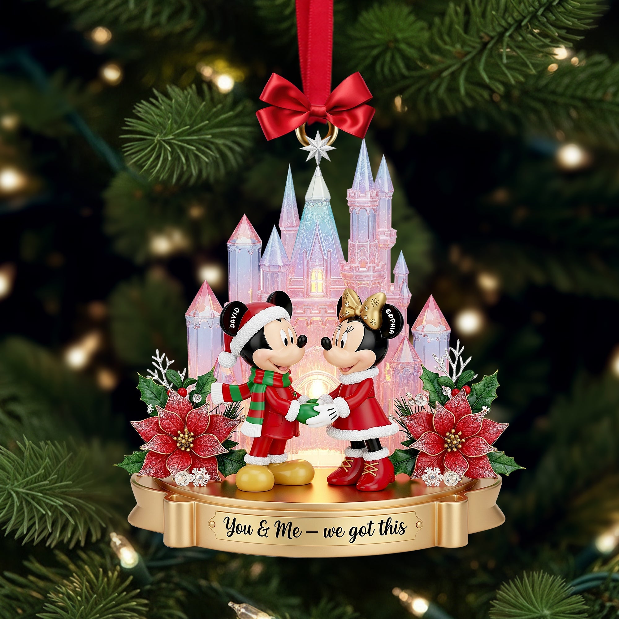 Fairytale Castle Couple Ornament - Personalized Funny Gifts For Couple - Holiday Season Gift Idea Fairytale Castle Couple Ornament - Personalized Funny Gifts For Couple - Holiday Season Gift Idea