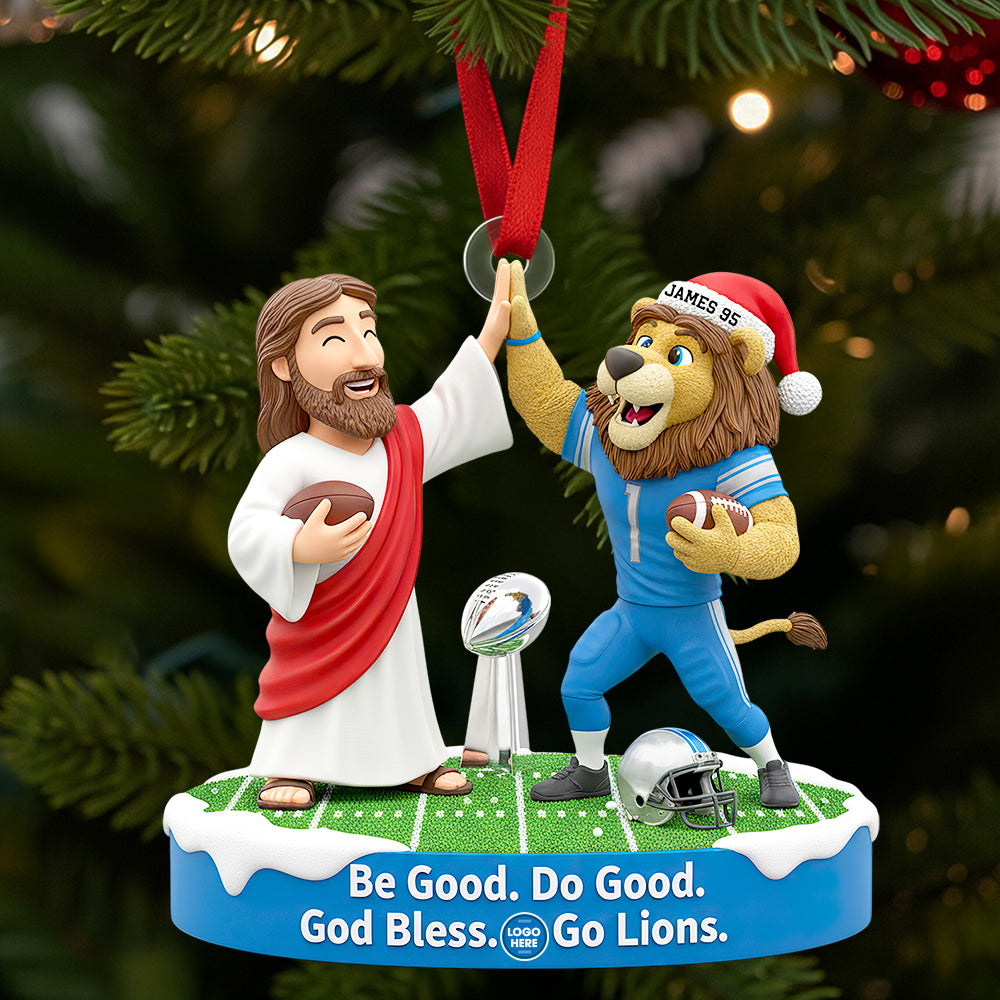 Faith & Football Christmas Ornament Personalized Gifts For Football Lovers - Holiday Season Gift Idea Faith & Football Christmas Ornament Personalized Gifts For Football Lovers - Holiday Season Gift Idea