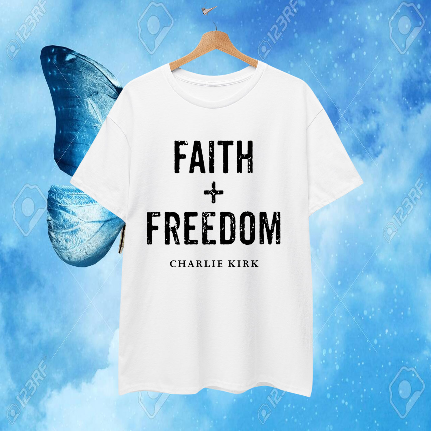 Faith + Freedom Charlie Kirk T-Shirt