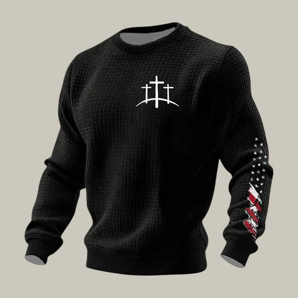 Faith Cross American Flag Long Sleeve Shirt God Is Good Clothing Present Idea For Fans