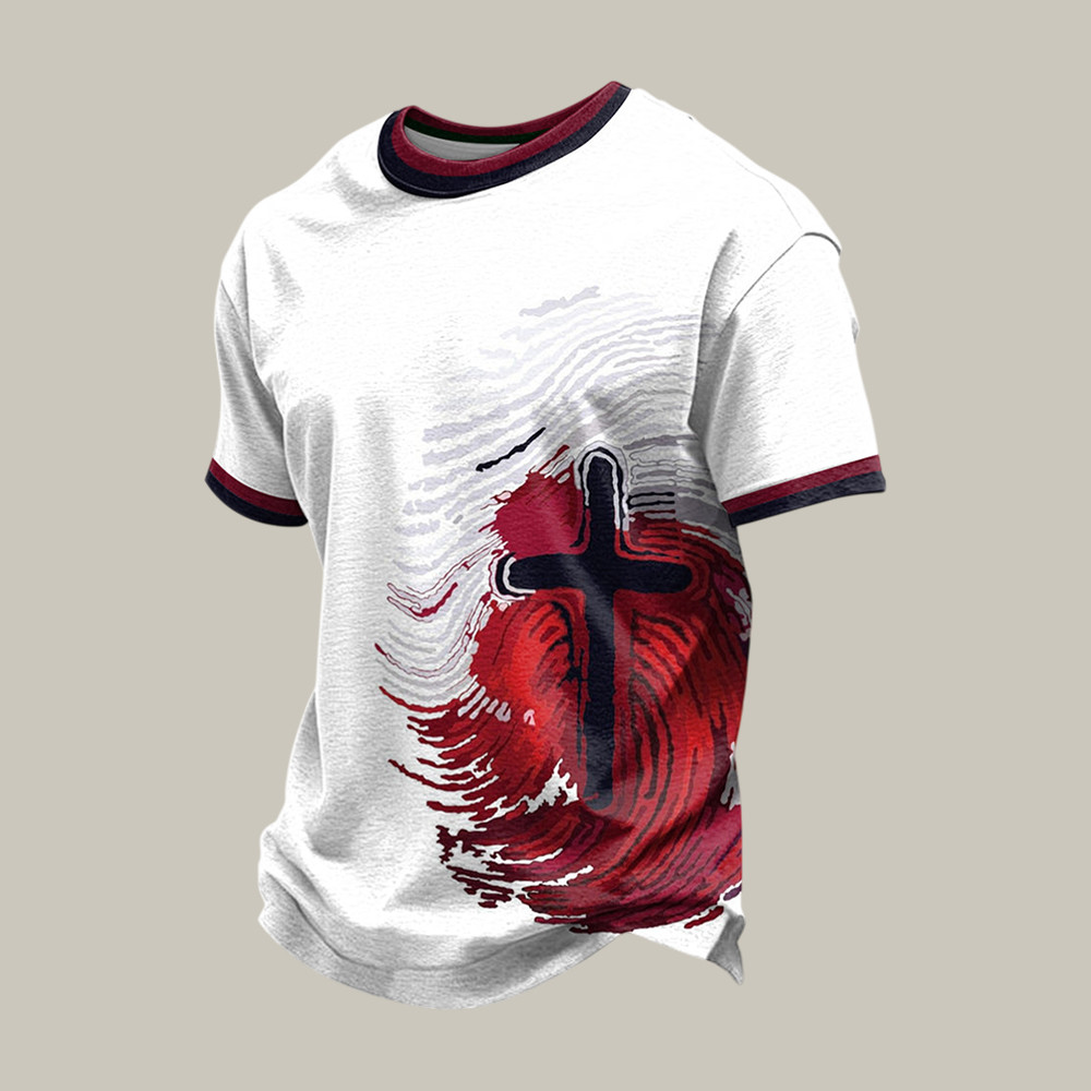 Faith Cross Graphic T-Shirt Faith In Jesus Clothes Present Idea For Christians