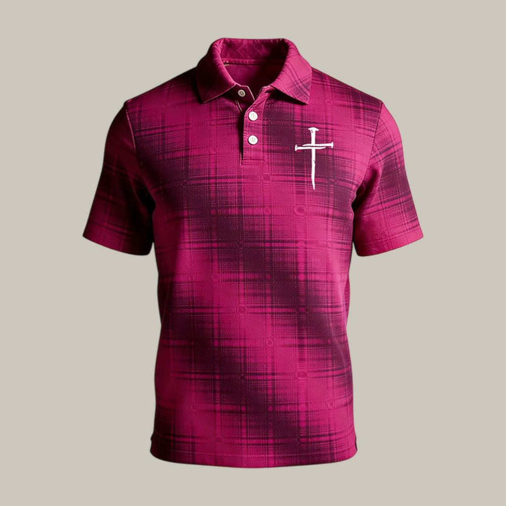 Faith Cross Polo Shirt God Is Good Shirt Best Present For Christian Dad