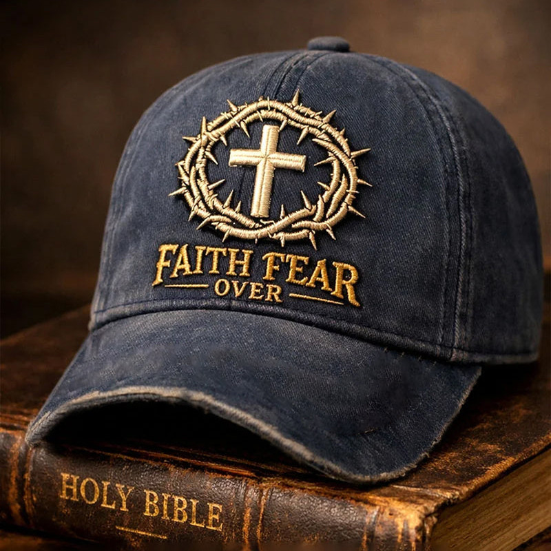 Faith Over Fear Hat Faith In Jesus Baseaball Cap Good Gift For Christians