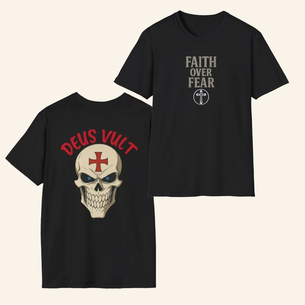 Faith Over Fear Merch God Wills It T-Shirt Christmas Present For Dad Faith Over Fear Merch God Wills It T-Shirt Christmas Present For Dad