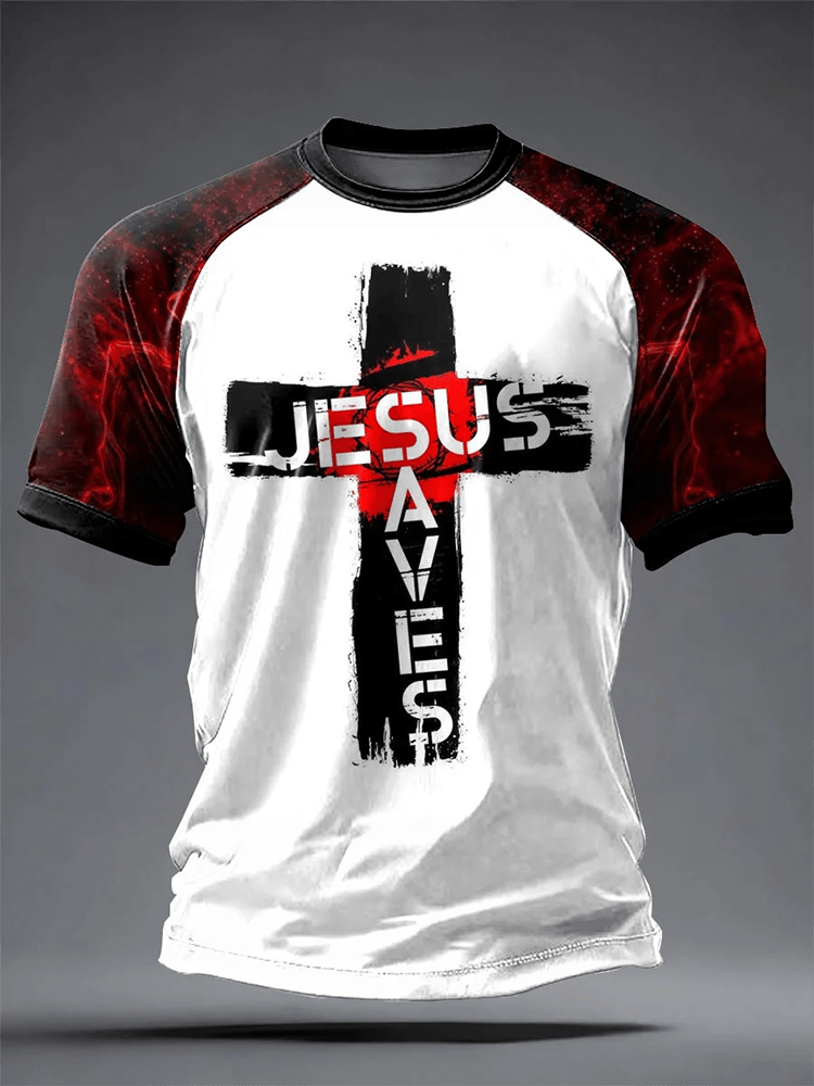 Faith Printed Casual Short Sleeves T-Shirt Faith Based Apparel Gift Ideas