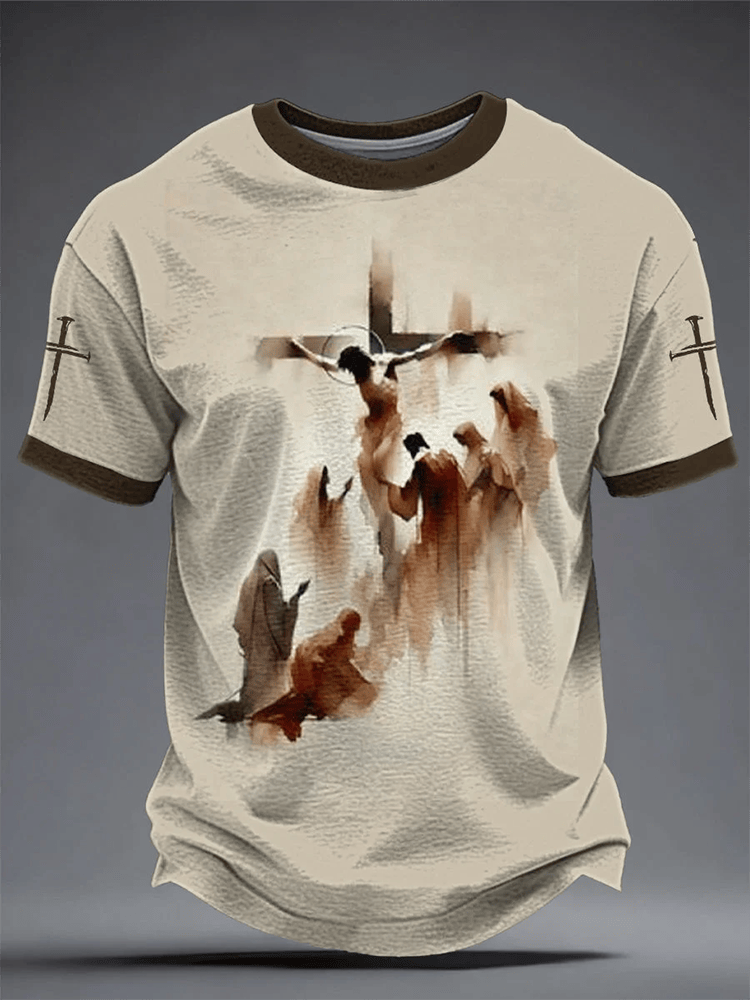 Faith Printed T-Shirt Men's Faith Over Fear Shirt Gift Ideas For Cousin