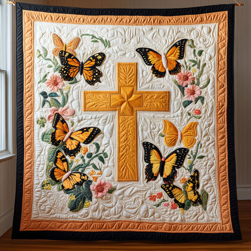 Faith Renewed Quilt Trendy Quilt Blanket for Modern Home Interiors