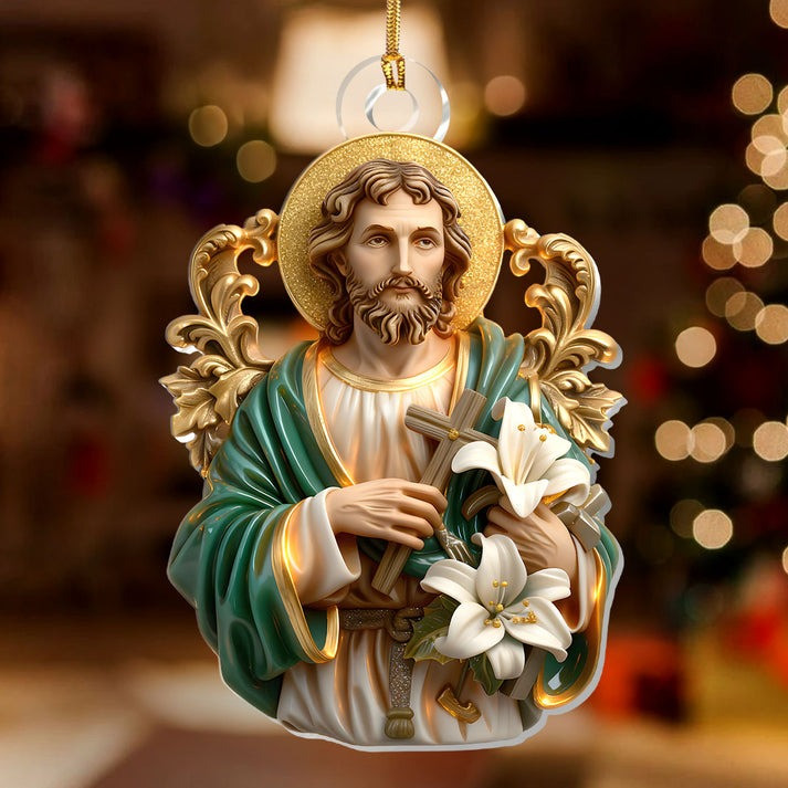 Faithful Carpenter Christmas Ornament Top Tree Decor Xmas Gifts For Men