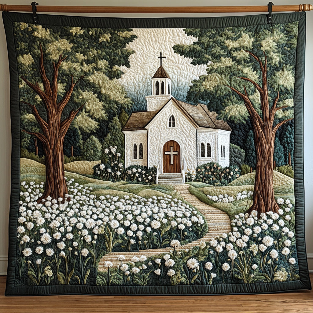 Faithful Fields Quilted Blanket Sofa Couch Throw Blanket Christian Christmas Gifts For Family