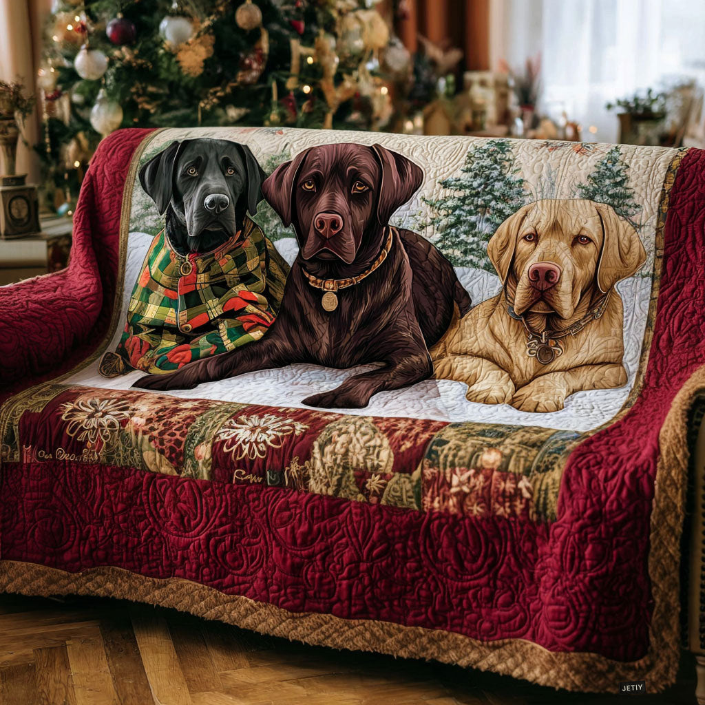 Faithful Fields Quilted Sofa Cover Christmas Sofa Cover Xmas Gift For Dog Lover