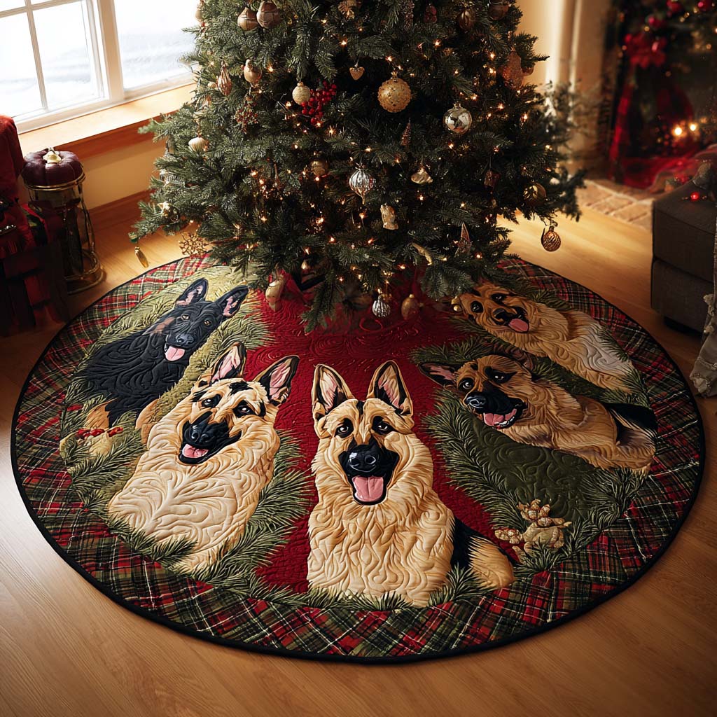 Faithful Holiday Quilted Christmas Tree Skirt Exclusive Holiday Tree Skirt Gift for Families