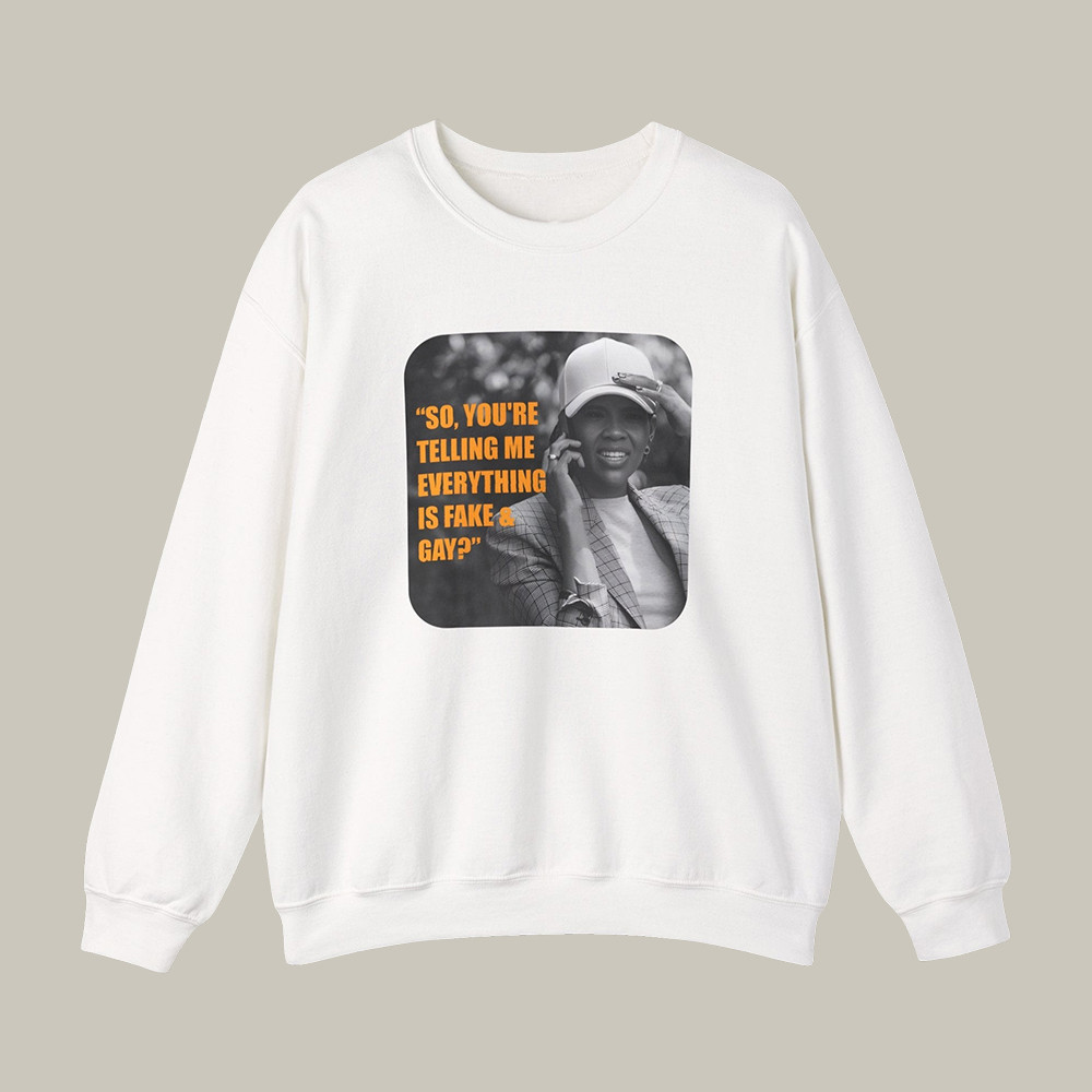 Fake & Gay Candace Owens Sweatshirt Streetwear Apparel Funny Gift For Candace Owens Fans