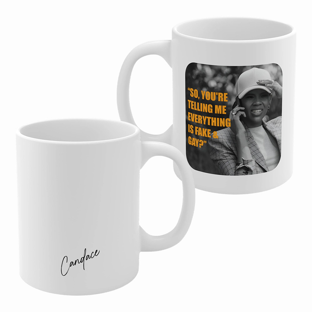 Fake And Gay Candace Owens Mug Candace Owens Accessories Gift Idea For Friends