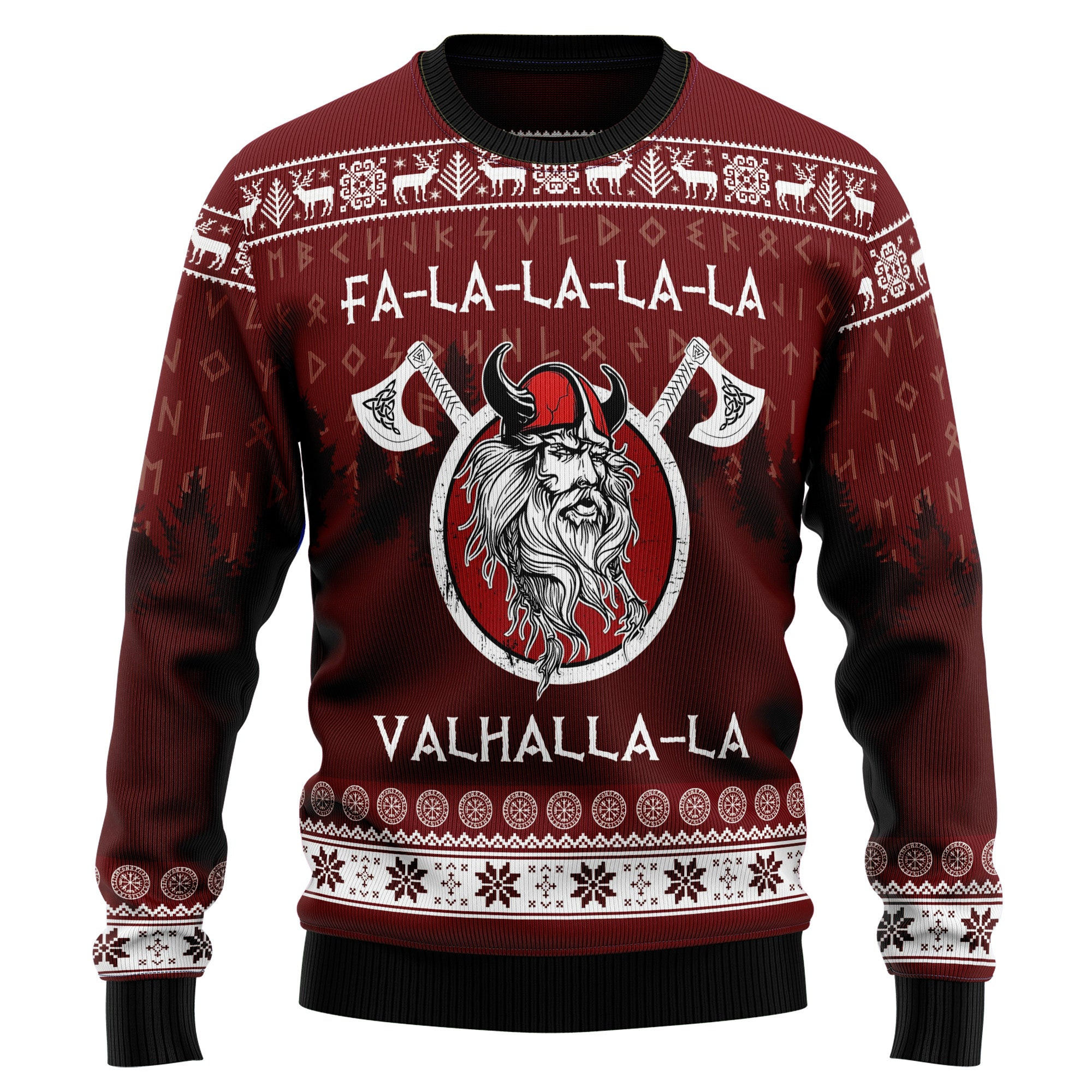 Falalala Valhallala Viking Ugly Christmas Sweater
