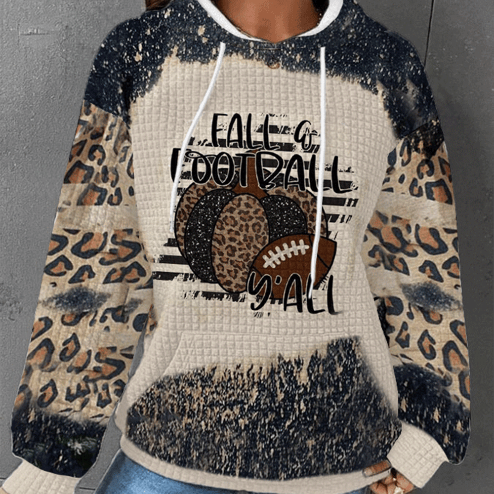Fall Football Y'All Vintage Hoodie Game Day Game Day Clothing Cool Gift For Football Mom