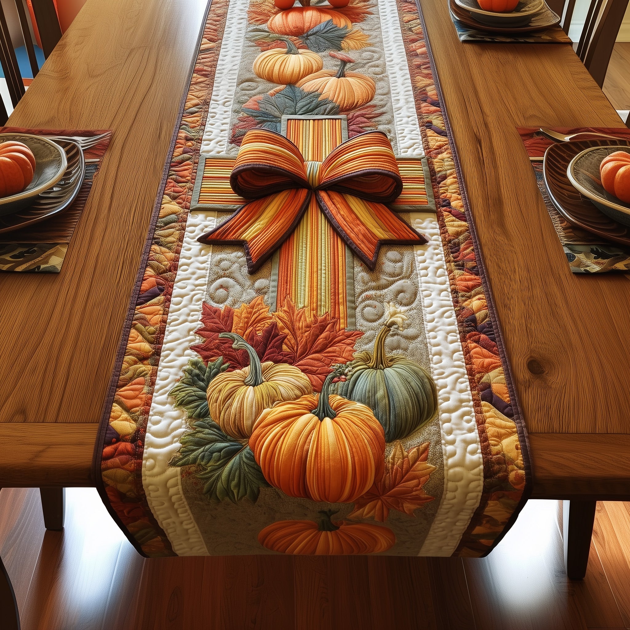 Fall For Jesus Quilted Table Runner Christmas Table Runner