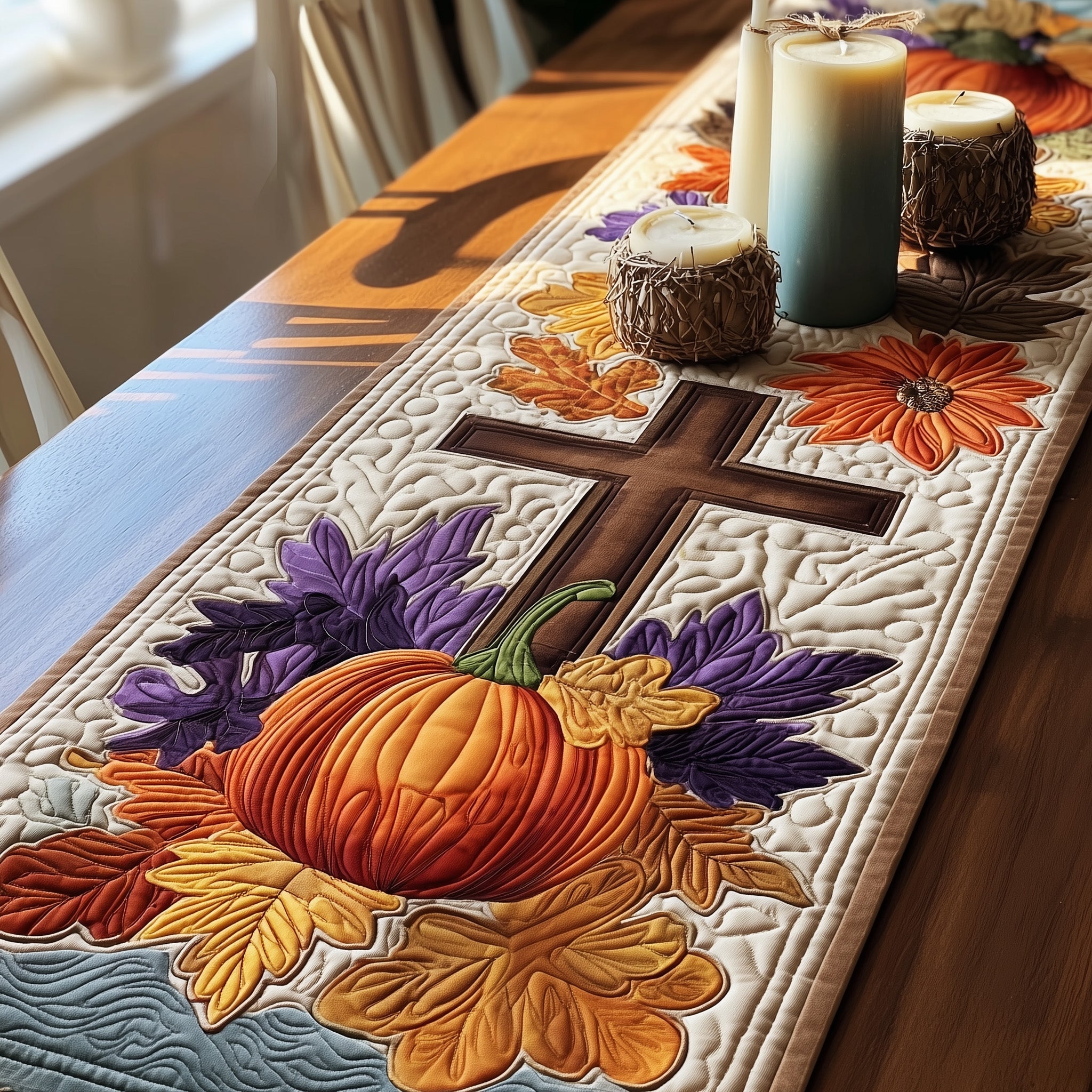 Fall For Jesus Quilted Table Runner Special Occasion Table Runner Gift