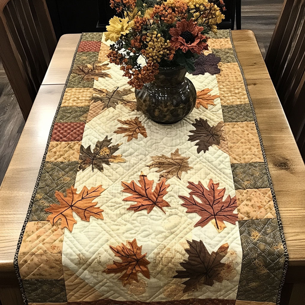 Fall Journey Quilted Table Runner Fall Table Runner Best Family Gifts