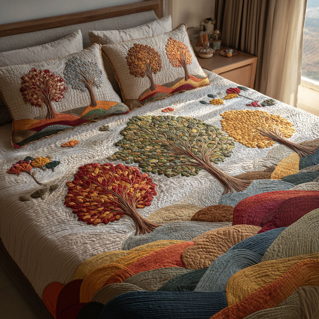 Fall Meadow Quilted Bedding Set Bedroom Decorations Fall Autumn Gifts For Her