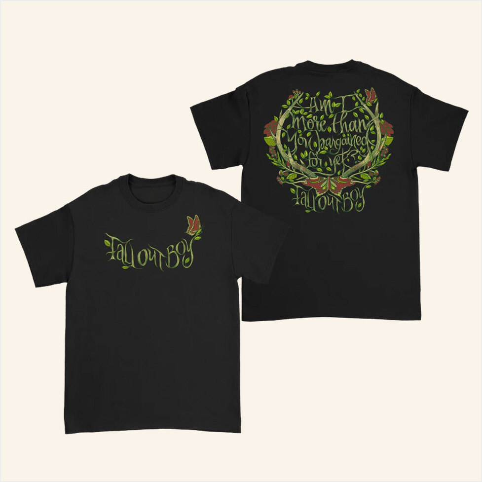 Fall Out Boy Merch Antler T-Shirt Best Birthday Gifts For Husband Gifts For Fans Christmas Presents