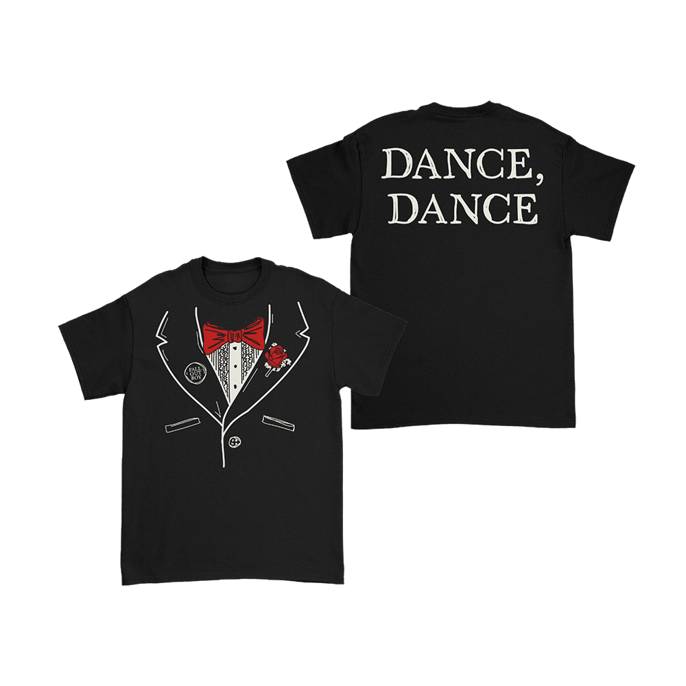 Fall Out Boy Merch Dance Dance Tuxedo T-Shirt Gift Ideas For Rock Lovers