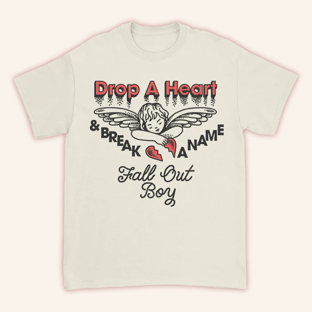 Fall Out Boy Merch Drop A Heart T-Shirt Best Gifts For Friends