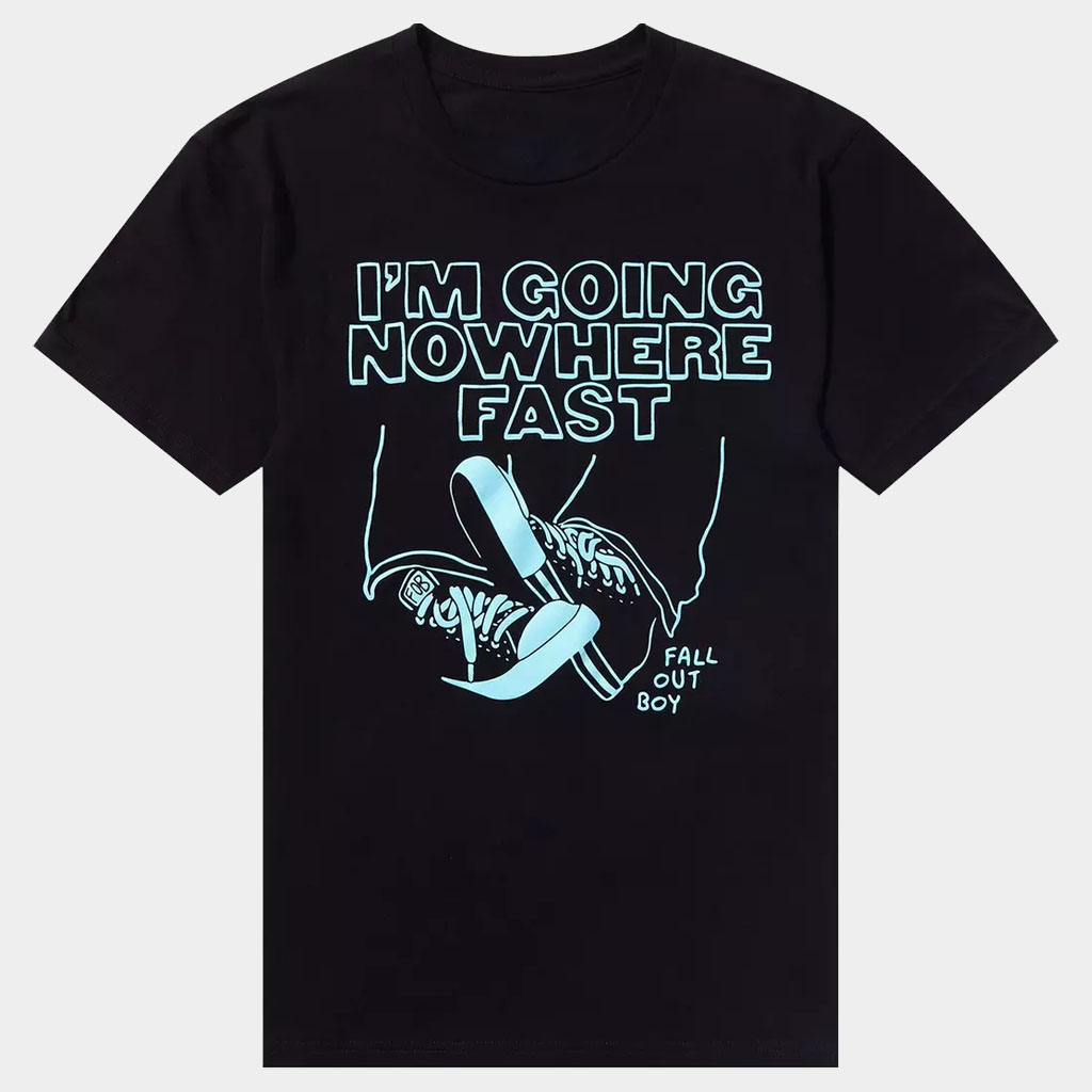 Fall Out Boy Merch Fall Out Boy Going Nowhere Fast Boyfriend Fit Girls T-Shirt Gifts For BFF